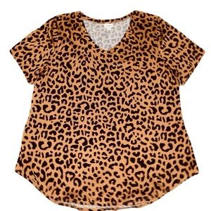 V neck tunic length top